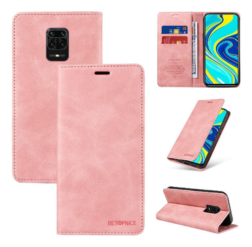 Caso Para Xiaomi Redmi Nota 9s Folio Cartera Protectora Pu