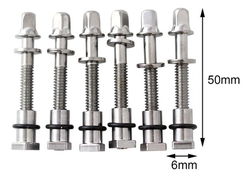 Hardware De Hastes De Tensão De Bateria De 6 Peças 6x50mm