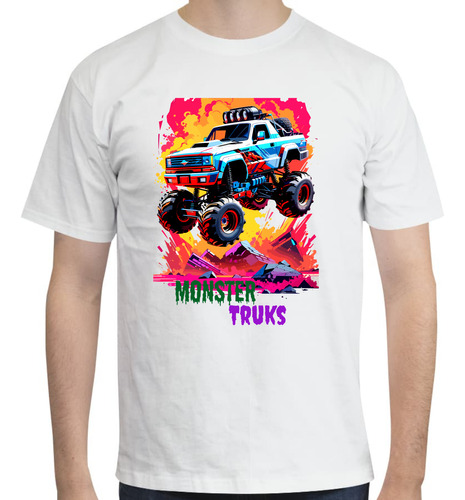 Playera Monster Truck - Aventureros - Colores Vibrantes