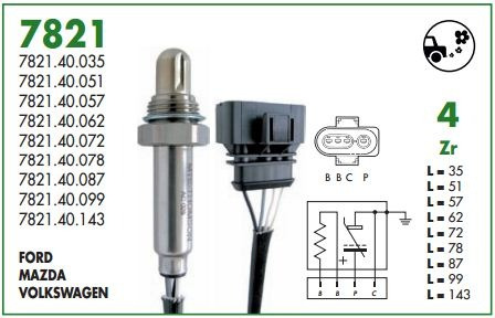 Sonda Lambda Volkswagen Saveiro 1.6 96/01