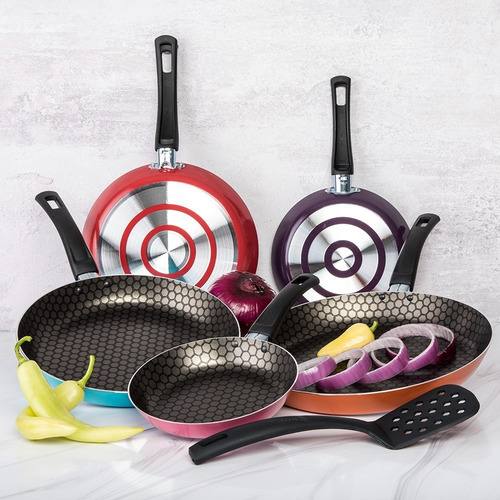 Imagen 6 de 9 de Juego 5 Sartenes Fashion Cook Antiadherente Thermocell Cinsa