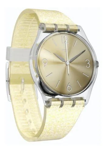 Reloj Swatch Mujer Sunblush Ge242c Silicona Sumergible 3 Bar