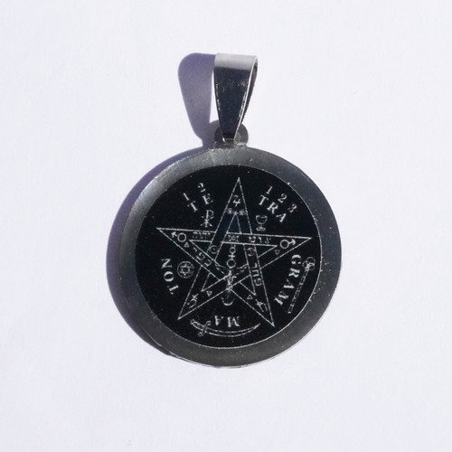 Dije Tetragramaton Medalla Talisman Acero Quirurgico Shinora