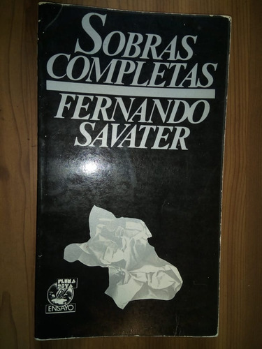 Libro Sobras Completas Fernando Savater