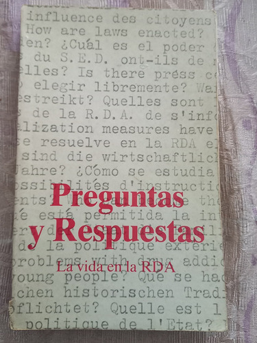 Preguntas Y Respuestas La Vida En La Rda