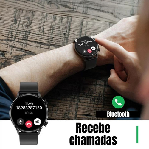 Imagen 5 de 8 de Smartwatch Haylou LS16 1.4" caja negra, malla negra