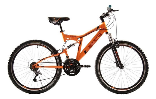 Bicicleta Benotto Montaña Sniper R26 21v Doble Suspensión Color Naranja Tamaño del cuadro Único