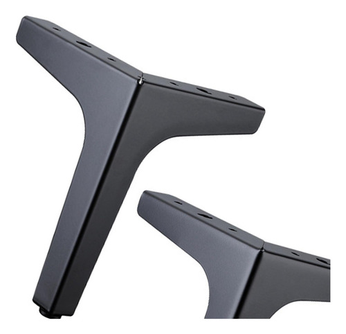 4 5 6 7 Ángulo Metal Muebles Patas Sofá 10cm Negro