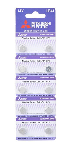 Imagen 1 de 1 de Pila Lr41 Ag3 Lr736 192 1.5v Alcalina Termometro Laser X 10u