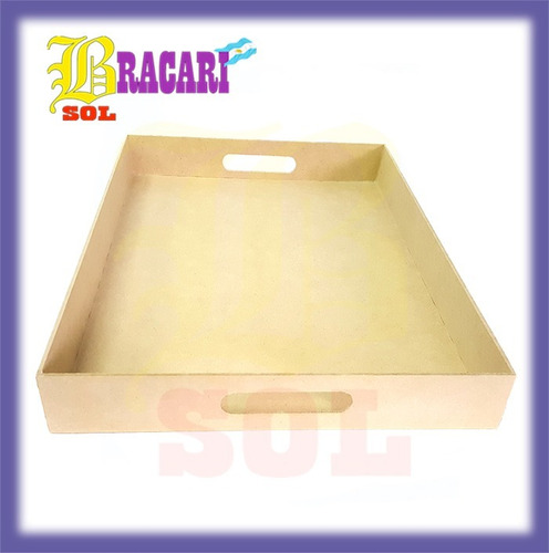 Bandeja Bracarisol 30x40 Eco Mdf Desayuno 5 Cm