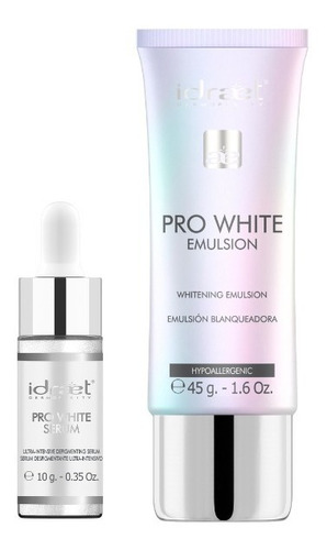 Idraet Pro White Emulsión Blanqueadora + Pro White Serum 10g