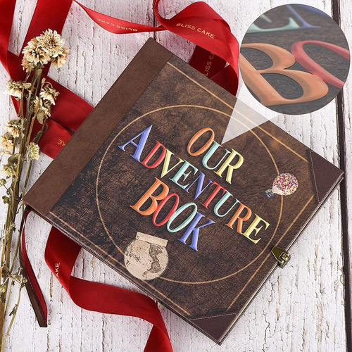 Imlucky Diy Álbum De Recortes : 180 Páginas Nuestro Libro De Amarillo Claro Nombre Del Diseño