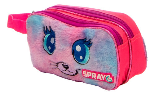 Spray G Lapicera Escolar Gatito Arcoiris 83198 Color Rosa
