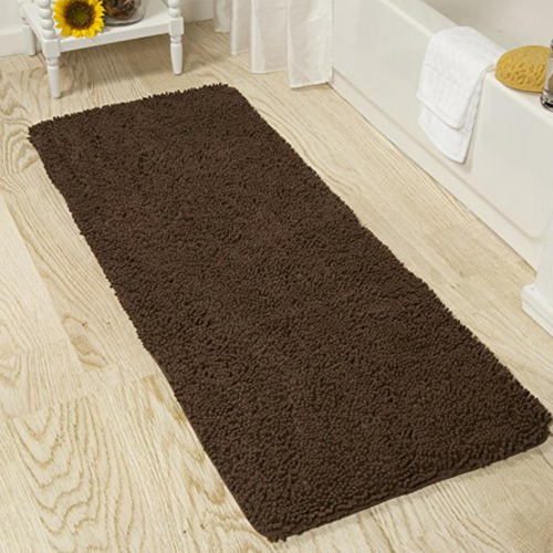 Lavish Home 67-19-c Memory Foam Shag Bath Mat 2-feet By