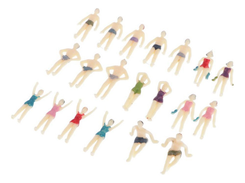 Figuras De Personas Modelo Playa Mini Modelos De 4 Piezas