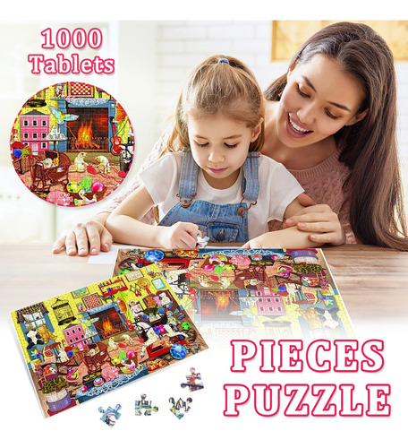 Juego De Rompecabezas Grande De 1000 Piezas H Adults Puzzles