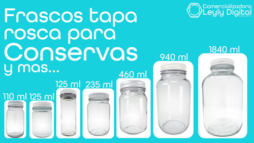 Imagen 7 de 10 de Frasco Vidrio 9.38 Oz 270 Ml (72 Pz) Envase Dulcero Recuerdo