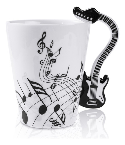 - Taza De Guitarra De 13,5 Onzas, Taza De Café Con Not...