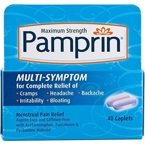 Pamprin Maximum Strength Multi-symptom Relief Caplets Dolor 