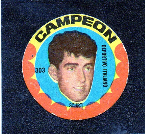 Campeon 1966. Figurita N° 303 Scurti, Dep. Italiano. Mira!!!