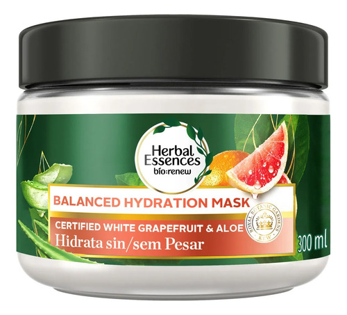 Mascarilla Intensiva Herbal Essences Pomelo Y Aloe 300 Ml