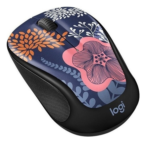 Mouse Logitech Inalambrico M317 Blue Floral