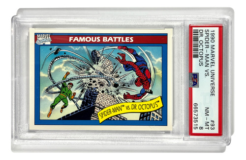 Spiderman Vs Dr. Octopus Marvel Universe 1990 Tcg Psa 8