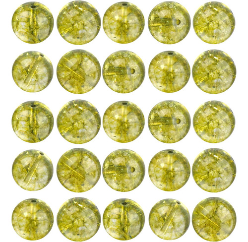 100pcs Perlas Naturales De Peridoto De 6 Mm Hacer Joyas...