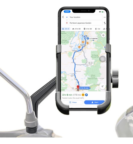 Homeet Soporte Para Telfono De Motocicleta, Soporte De Metal