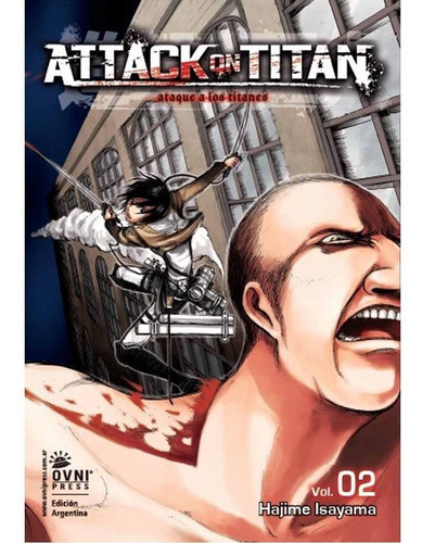 Attack On Titan  2, De Isayama, Hajime. Editorial Ovni Press, Tapa Blanda En Español