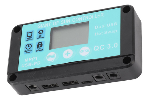 Controlador De Carga Solar Mppt, Protección Múltiple, Solar