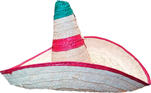 Sombrero Zapata Palma 70cm Fiestas Mexicanas 25pz Mayoreo