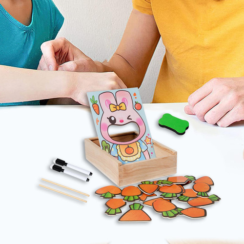 Juego De Alimentación De Juguete Intelectual De Madera Para