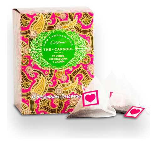 Té Verde Hierbabuena Y Jazmín X15 Pirámides The Capsoul