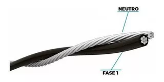 Cabo De Alumínio; Duplex 10mm - Rolo Com 100 Metros