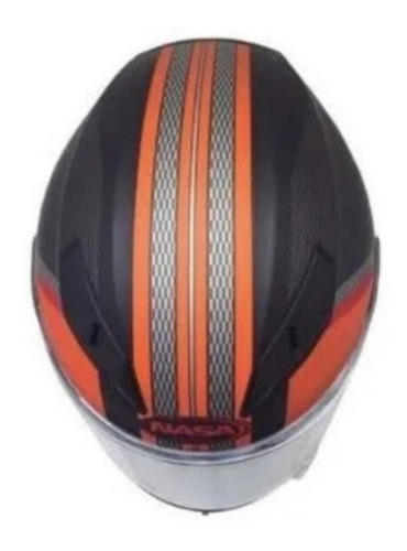 Capacete Nasa Ns-701 Racing Fosco Cor Preto Tamanho do capacete 60