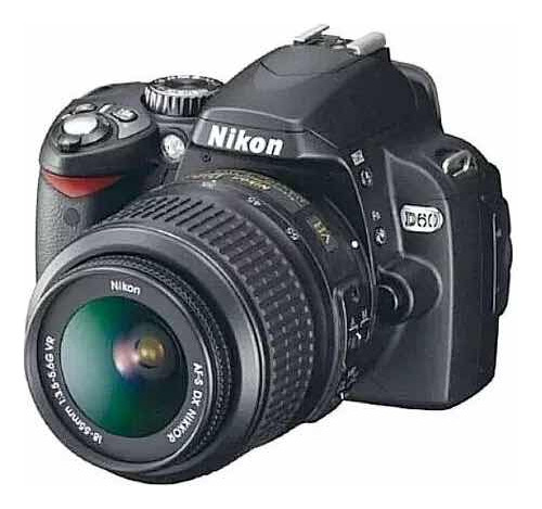Cámara Nikon D60 Con Lente Nikon 18-55mm Y Accesorios
