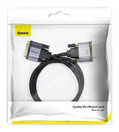 Cable Baseus 2k Dvi Macho A Dvi Macho Bidireccional 1 Metro