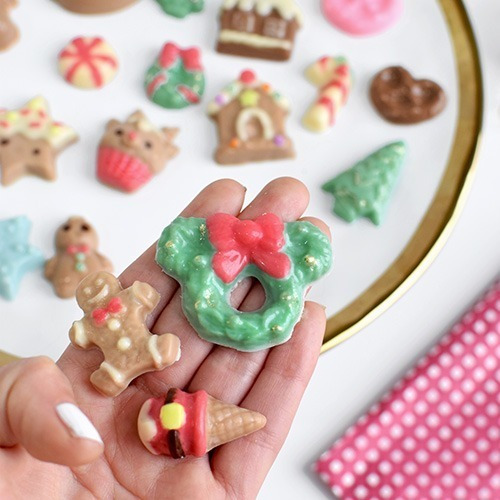 Imagen 3 de 6 de Set De 2 Moldes Placas Mini Candy Navideño Parpen