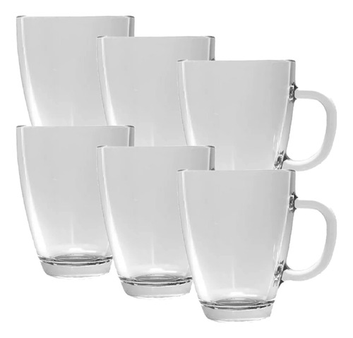 Taza Vidrio 400 Ml Modelo Armonía Durax X6