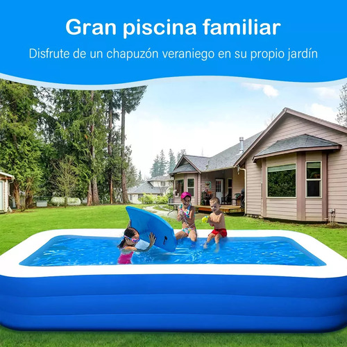 Alberca Inflable Grandes Piscinas Rectangulares 380cm Azul