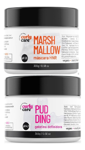 Máscara Marshmallow Curly Care E Gelatina Definidora Pudding
