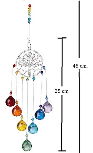 Atrapasoles, Arbol De La Vida7 Chakras/ Caja Regalo