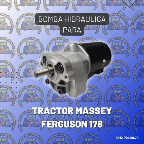 Bomba Hidráulica Para Tractor Massey Ferguson 178