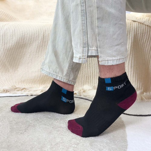 Calcetines Deportivos De Algodón Transpirable Para Hombre, 5