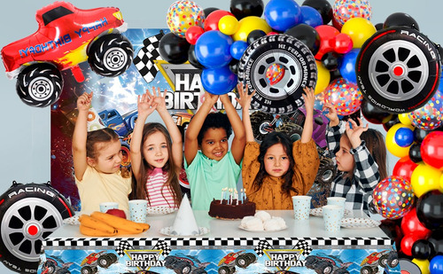 Tire Racecar Wheels Globos Decoración De Fiesta De Cumpleaños InBoxxarty 26pcs