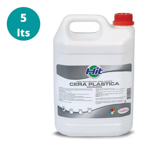 Cera Plástica Incolora Virginia 5 Lts