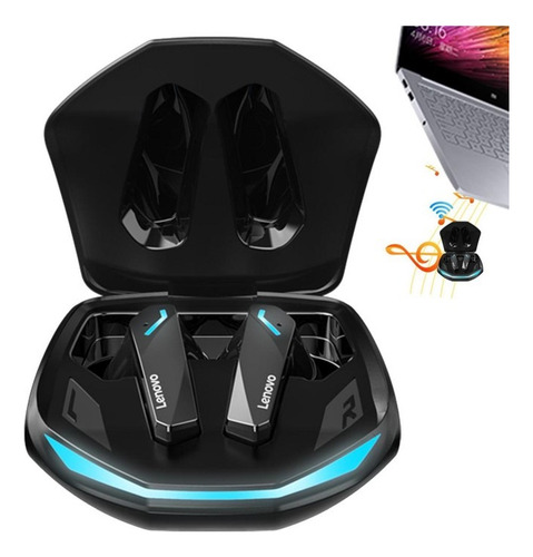Fone De Ouvido Gm2 Pro Lenovo Thinkplus Bluetooth 5.3 Preto