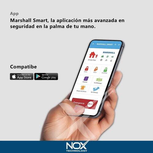 Kit Alarma Dimiciliaria Inalámbrica Marshall 3 T Gsm Casa