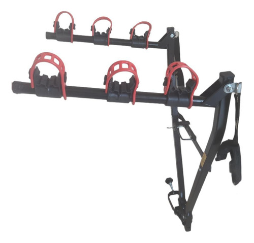 Suporte Transbike Rack Bike Engate Alça 3 Bicicletas Preto